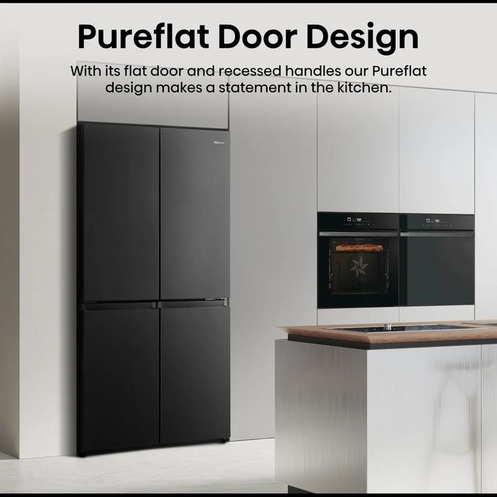 Нов инверторен side by side french door хладилник с фризер   Hisense RQ758N4SAFE  609 литра Total No Frost