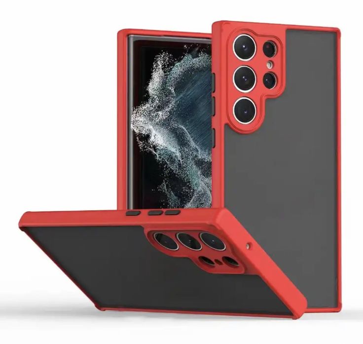 Husa Samsung S21 S22 S23 S24 Plus Ultra Hybrid Margine Silicon + Mat