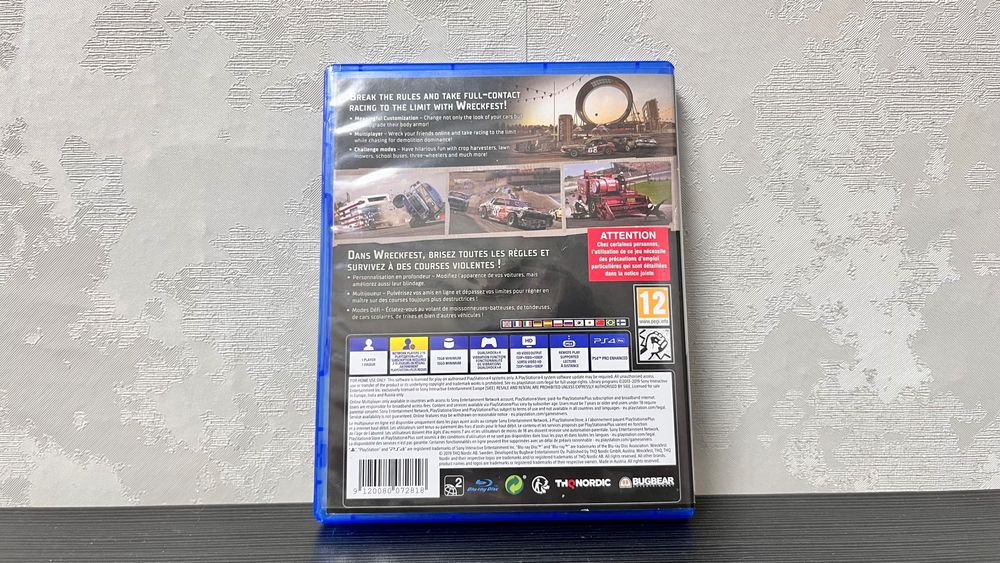 Wreckfest PS 4 диск