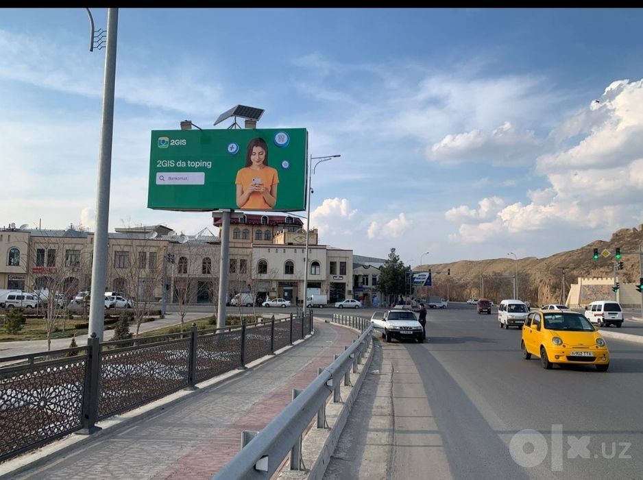Жиззах //ташки реклама лед экран, билборд