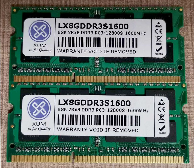RAM SОDIMM памет 16Gb (2x 8Gb) DDR3 1600Mhz CL11 1.5V