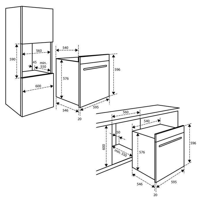 Фурна с микровълнова функция Инвентум IMC6035RT