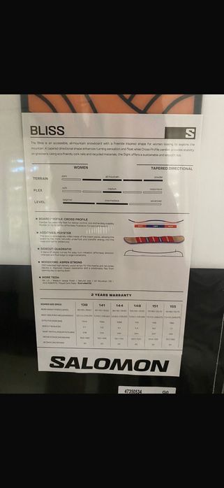 Placa snowboard Salomon Bliss cu legaturi nitro