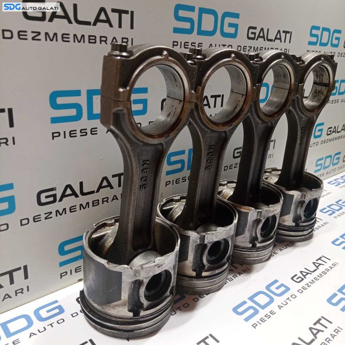Set Piston Pistoane cu Biela Biele Mazda 6 2.0 D RF7 RF7J 2002 - 2008 [X1120] [X1121]