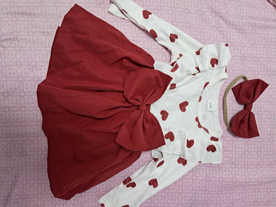 Rochita pt bebe fetita rosie