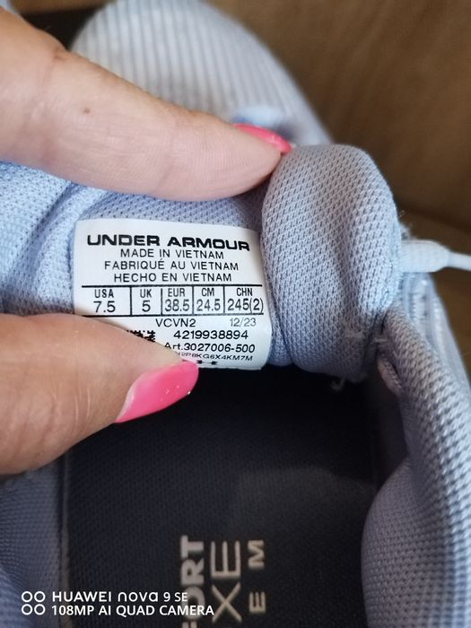 Маратонки Under Armour 38,5номер