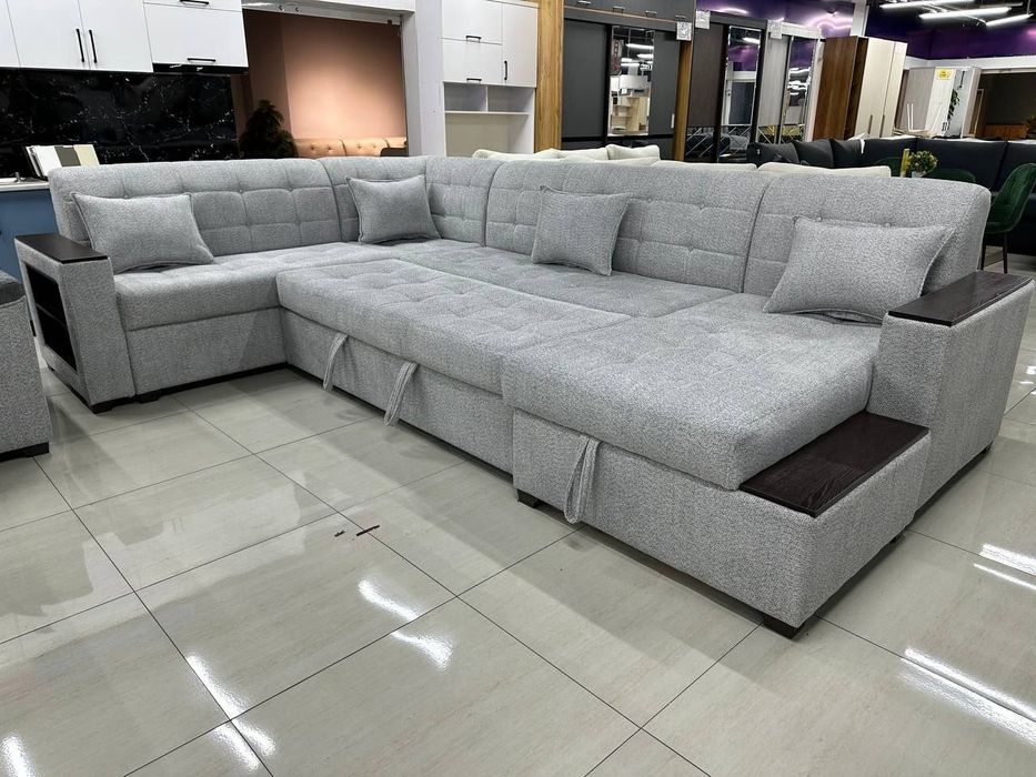 Углавой диван с механизмом