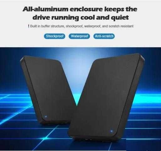 PS4 PS5 Конзола USB 3.0 Разширено Хранилище PC Лаптоп Външен Хард Диск SSD Скоростен Пренос Данни Висококачествен Носител за Съхранение На Информация