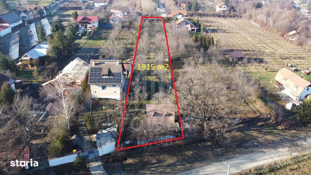 Teren intravilan 1.915 mp + cabană din lemn | Tocile – Sadu