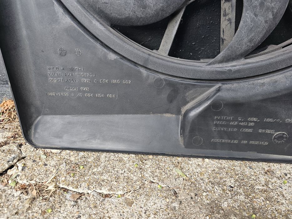 Вентилатор (перка) chrysler pt cruiser