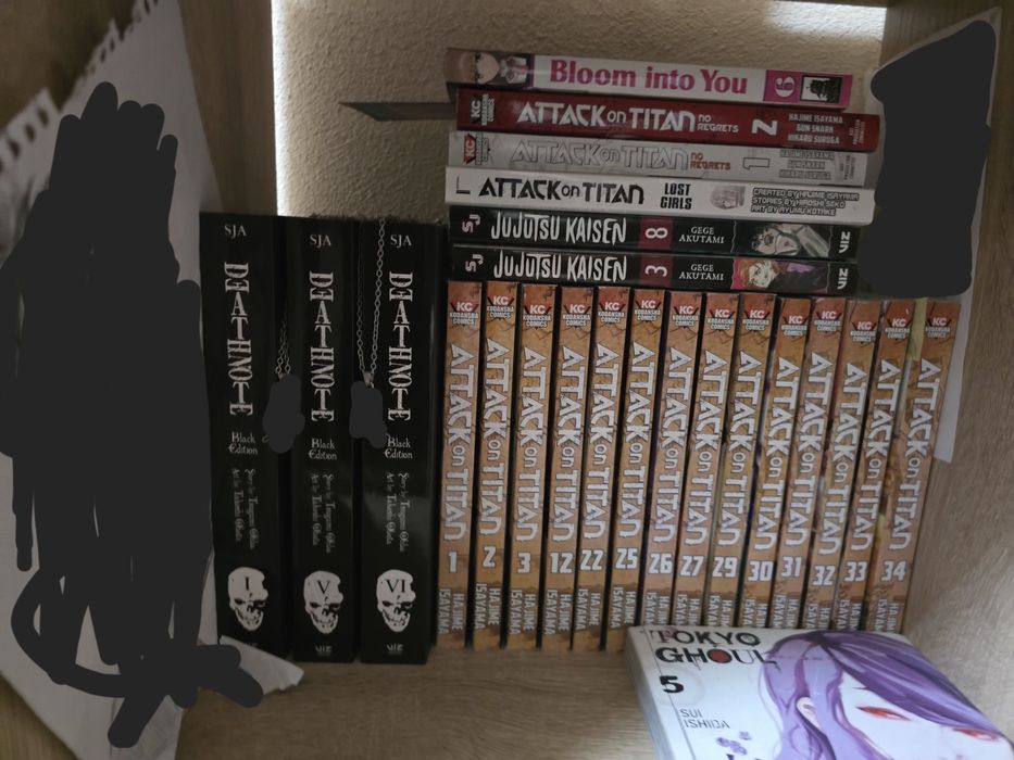 Vând manga( Attack on Titan, Death Note, Jujutsu Kaisen)