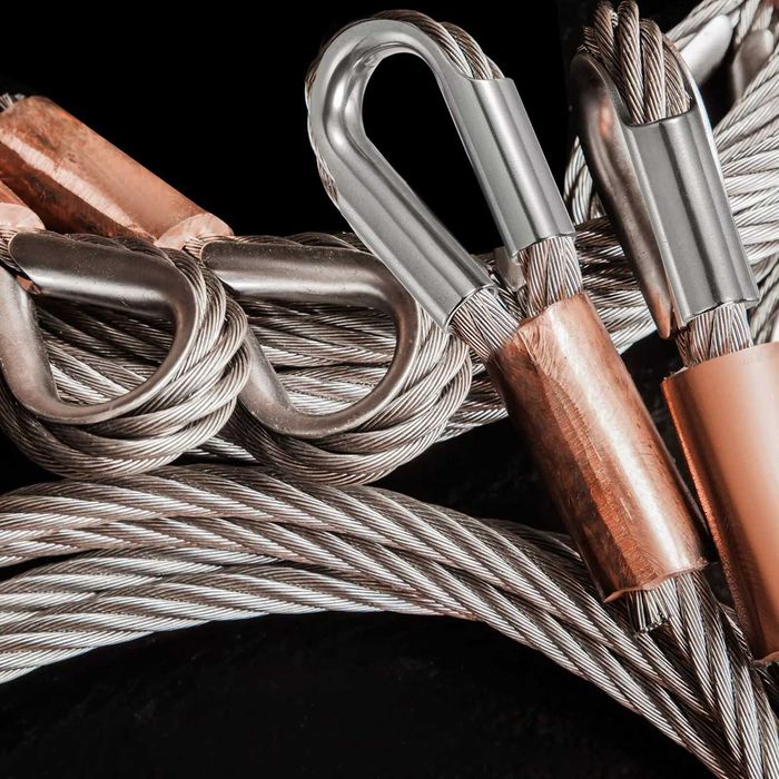 Bucla din inox pentru cablu troliu