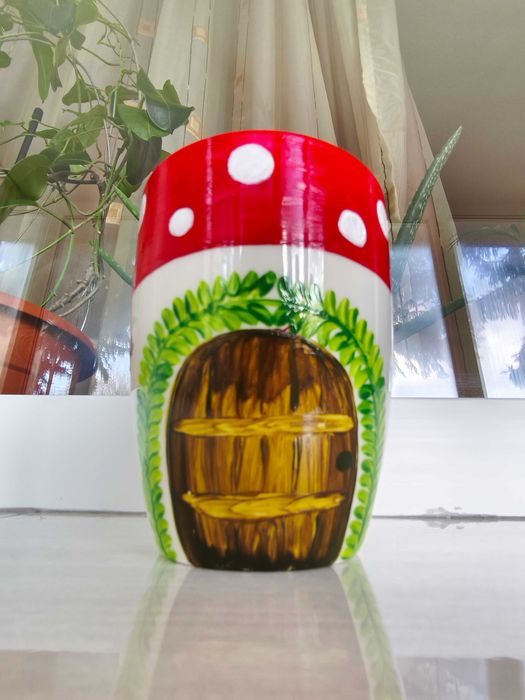 Cană pictată manual