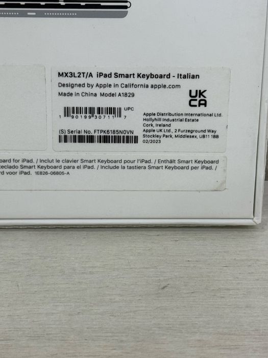 iPad Smart Keyboard sigilata !