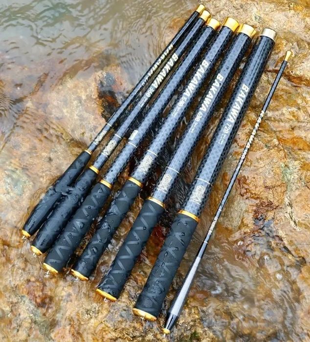 Undițe scurte Carbon 100%