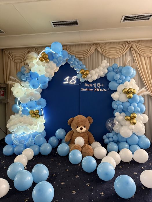 Aranjament decor baloane  botez nunta majorat