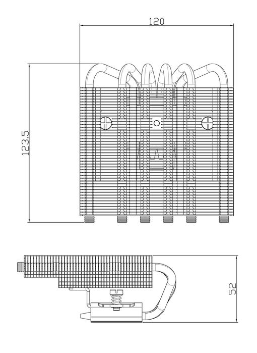 Охлаждане за процесор Thermalright Classic AXP120-X67