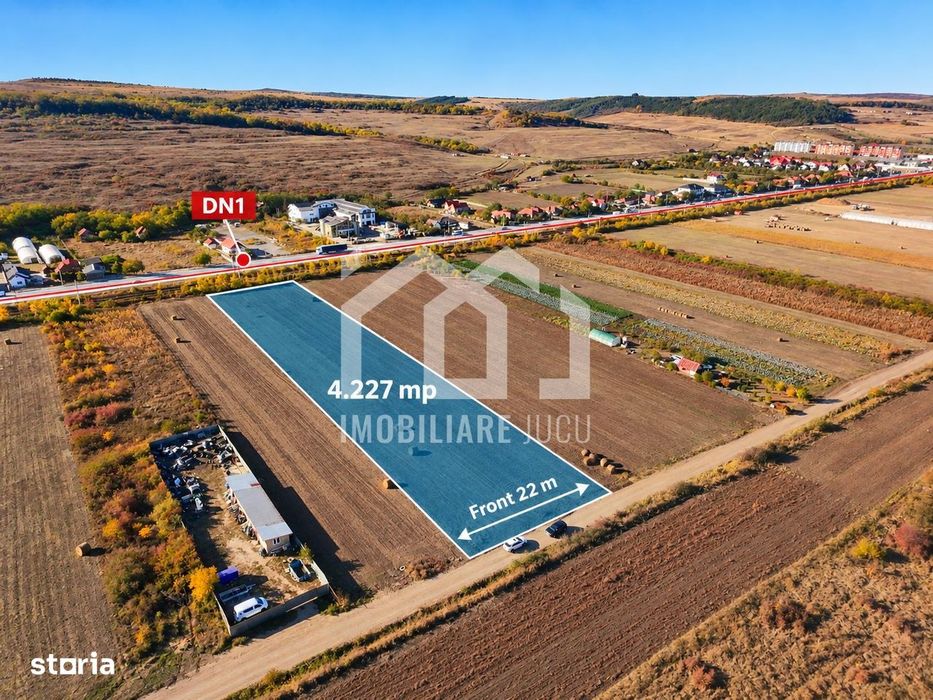 Teren Industrial | Hală • Service • Parcare TIR | 4.227 mp