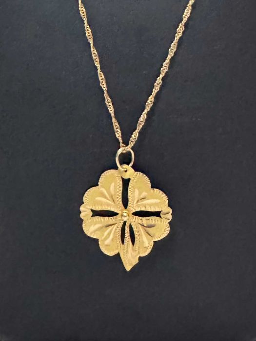 Златен синджир с детелина 14К (585) – 5,64 гр., 58 см