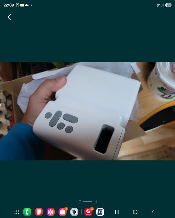 Проектор Mini Projector за телефон gsm 7500 Lumens WiFi 65000 часа