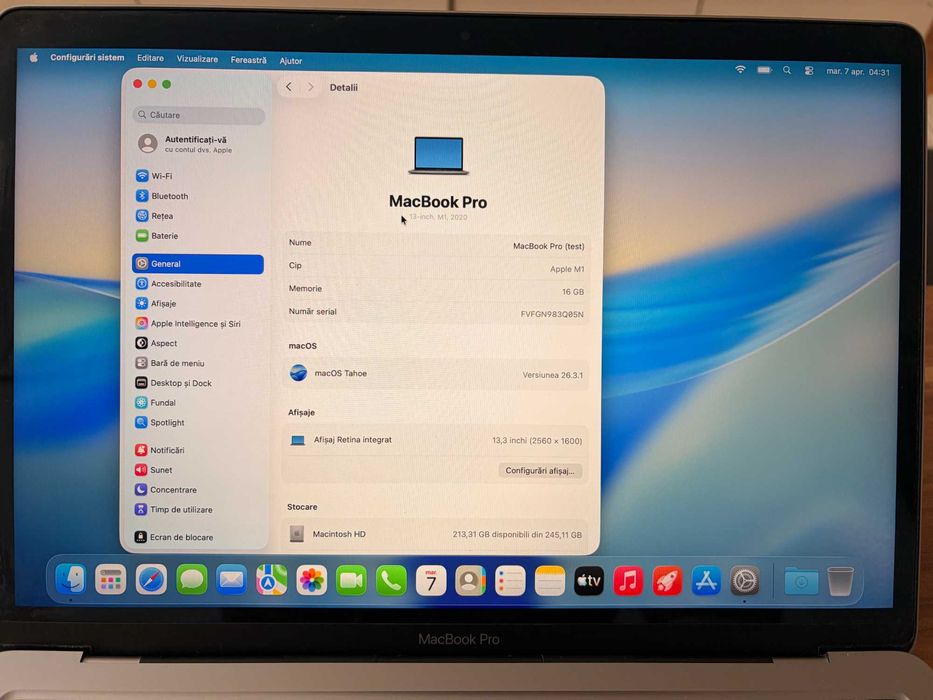 macbook pro m1 13inch 16gb 256gb