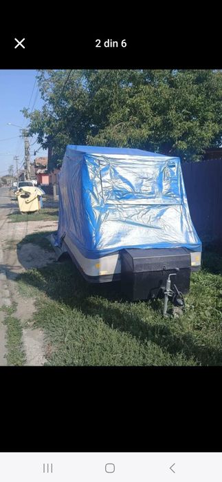 Remorca cort înmatriculat