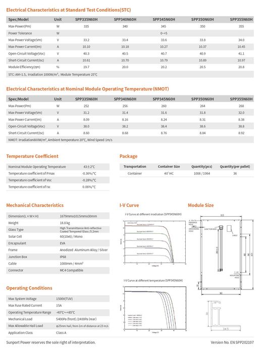 Panouri MONOCRISTALINE 340W solare fotovoltaice NOI MONO PERC 24V ‼️