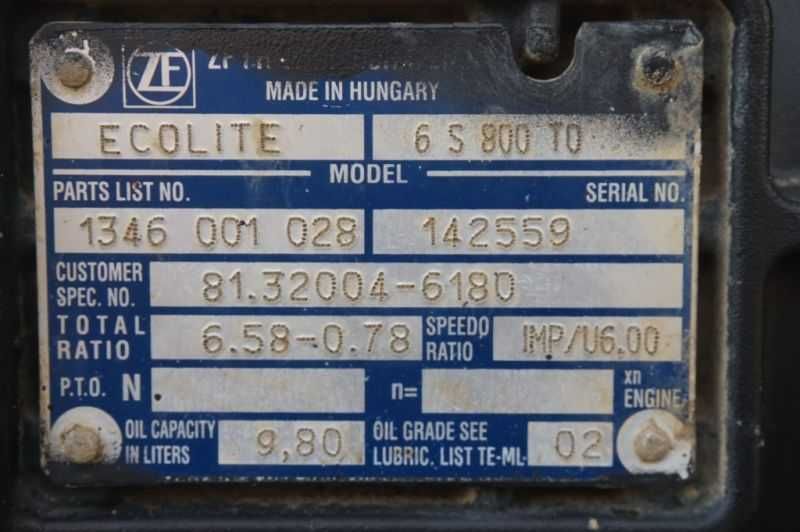 Cutie de viteze ZF Ecolite 6S800OD MAN TGL 2012 - Piese de schimb MAN