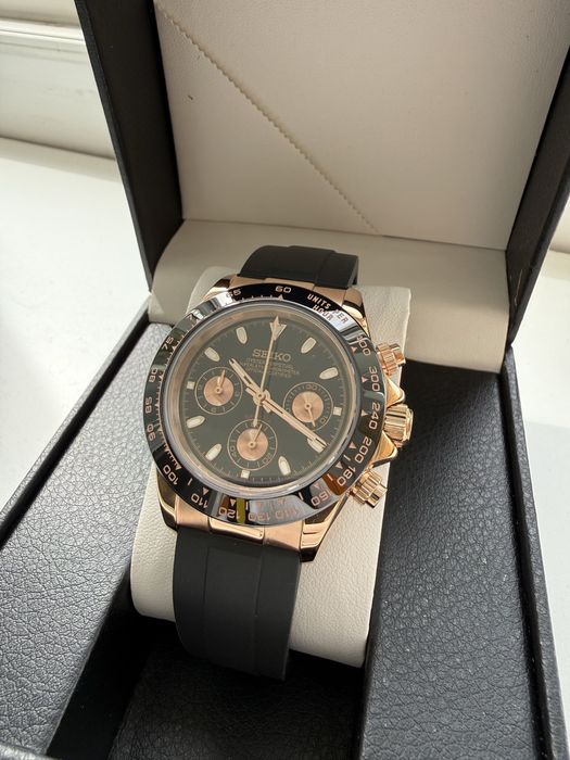 Seiko Mod - Seikotona ROSE GOLD – Cronograf VK63 MECA-QUARTZ