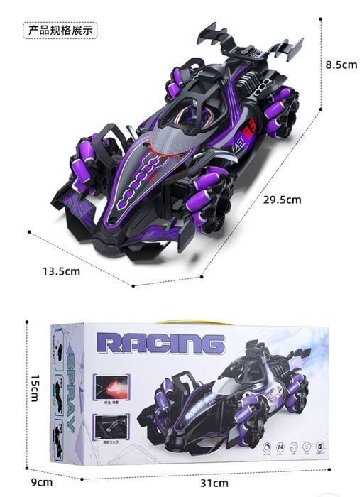 Формула 1, машинка на пульте управления, дрифт на 360 градусов
