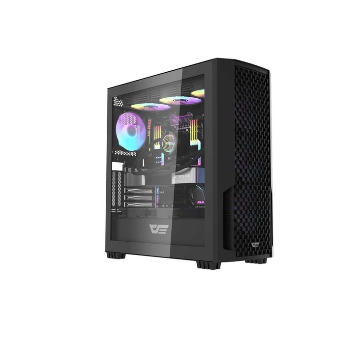 ' Корпус для ПК darkFlash DF2100 BLACK (ATX, 4x Fans)
