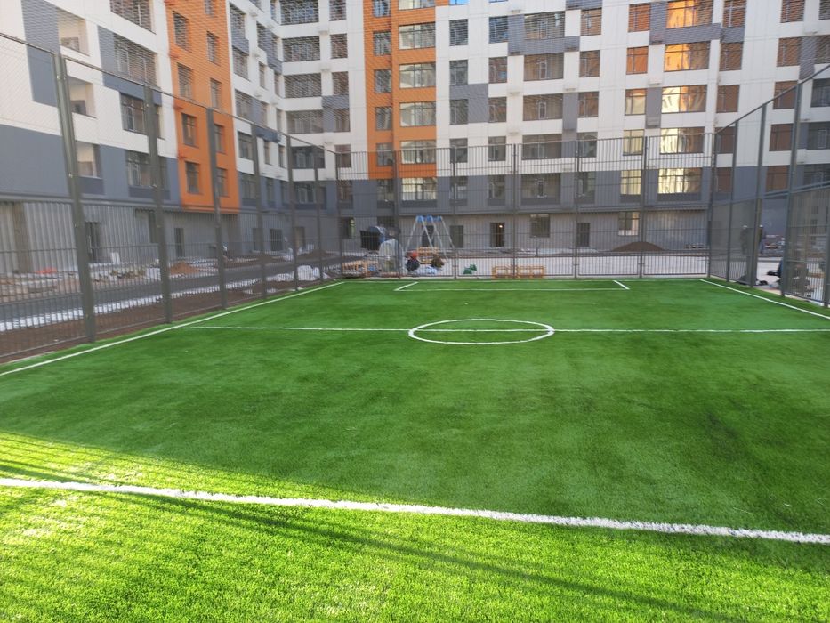 Монтаж искусственный газон