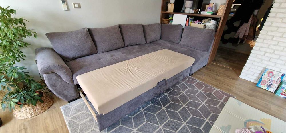 Диван с Лежанка, Ракла и Функция Сън