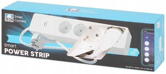 Смарт удължител LSC Smart Connect Smart разклонител 4 гнезда 1,5м.