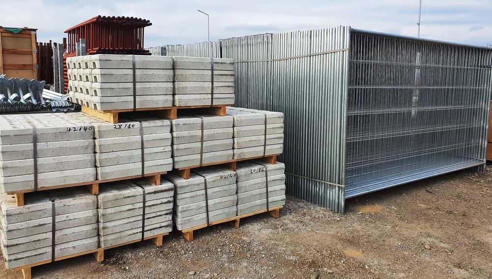 Garduri delimitare santier, gard mobil imprejmuire santier 325 cm