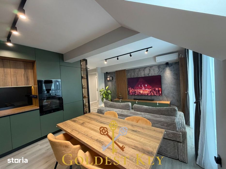 Apartament calitativ cu 3 camere, 2 bai, balcon, 2 garaje
