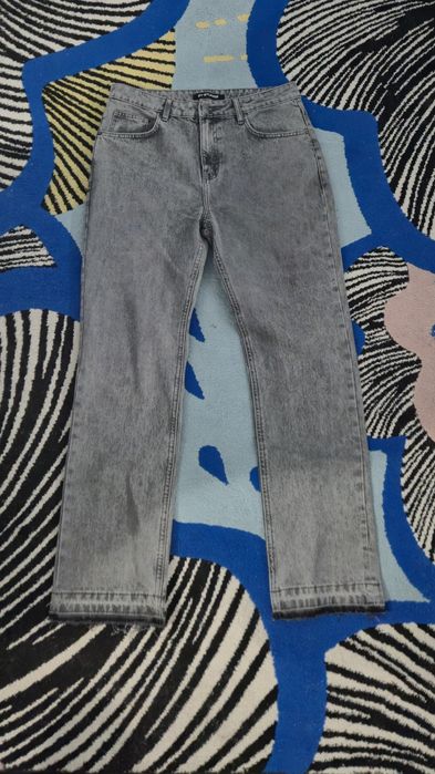Blugi Baggy Washed Gray