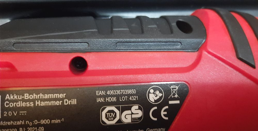 Ciocan Rotopercutor My Project  20V, 1.1J, rpm 900, ritm 5000, Nou!