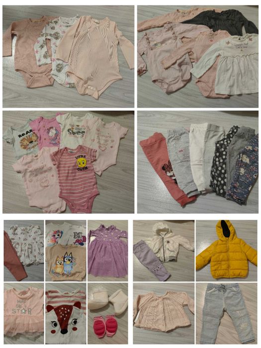 Комплект дрешки за момиче, размер 80