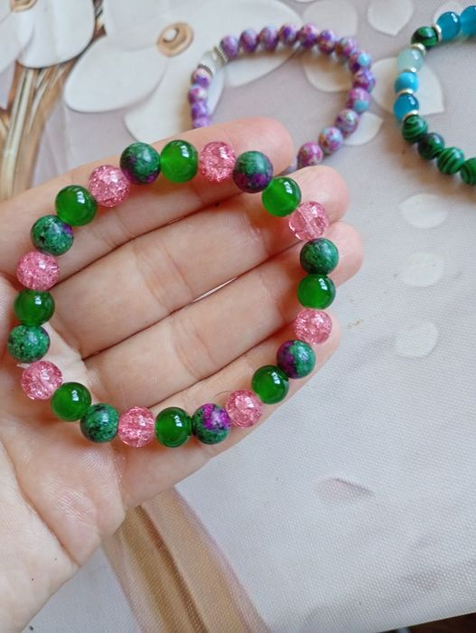 Магнитна гривна,2 бр-27 лв,Гривни със зодии,с лунен камък,аметист