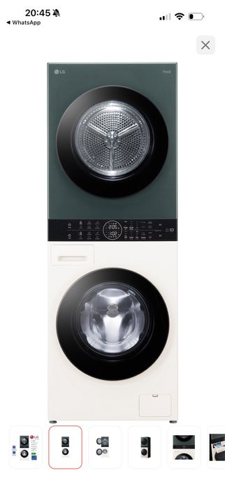 Стиральная + сушильная машина LG WashTower W4W8LVKK2HM