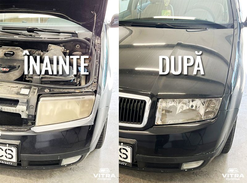 Recondiționare Faruri + Folie de Protecție