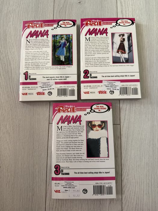 Nana manga 1,2,3