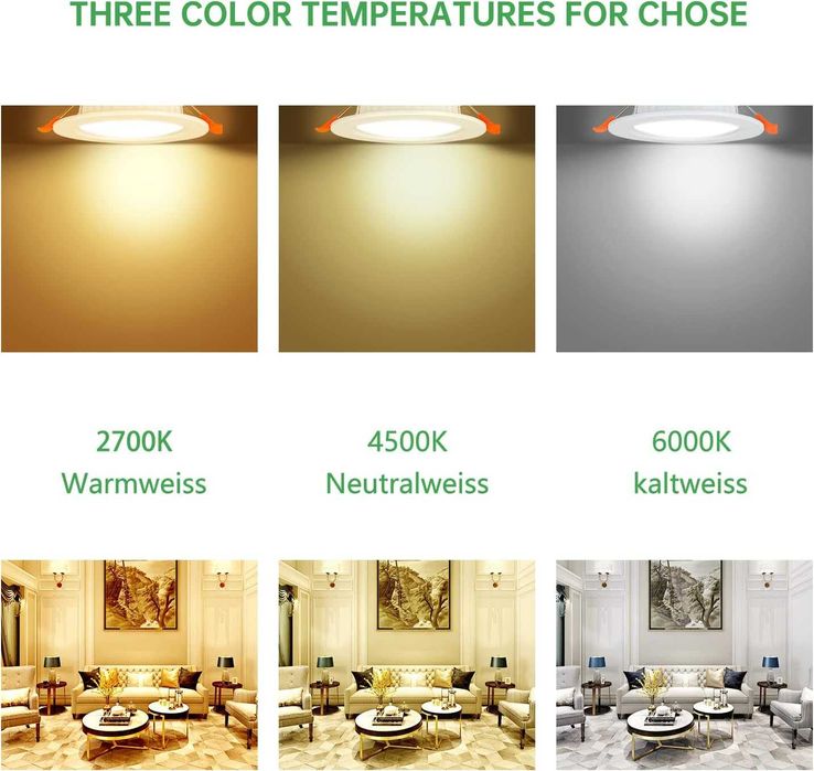 LED вградена лампа Tofisr, 30x5W, IP20 лунички, 2700K, 400lm