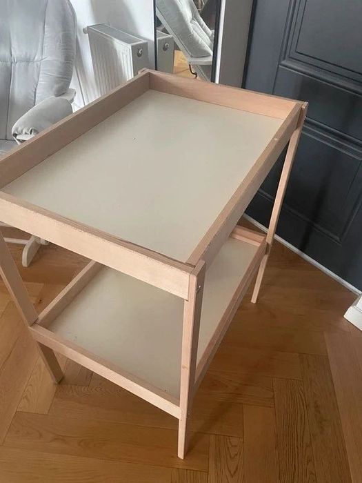 Masa de infasat Ikea Sniglar + saltea Vadra + 3 salopete 6-9m BluKids