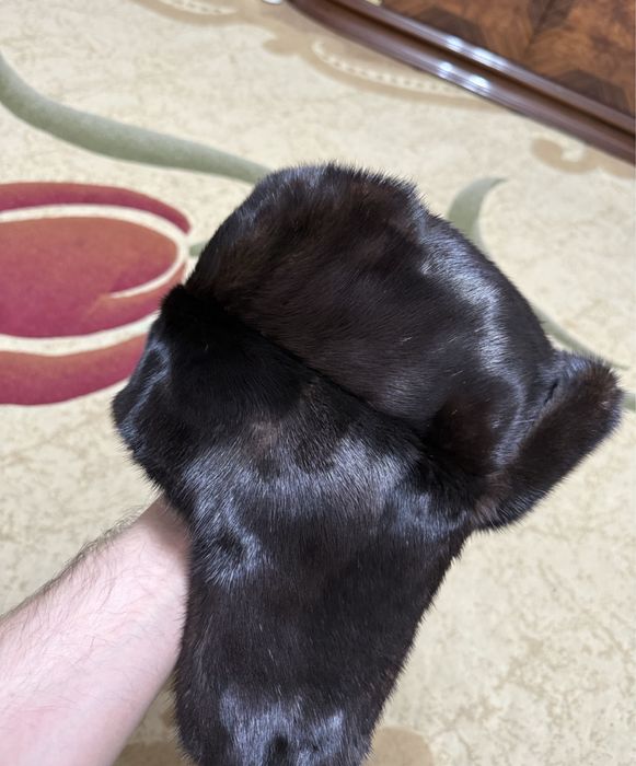 Норковая шапка мужская