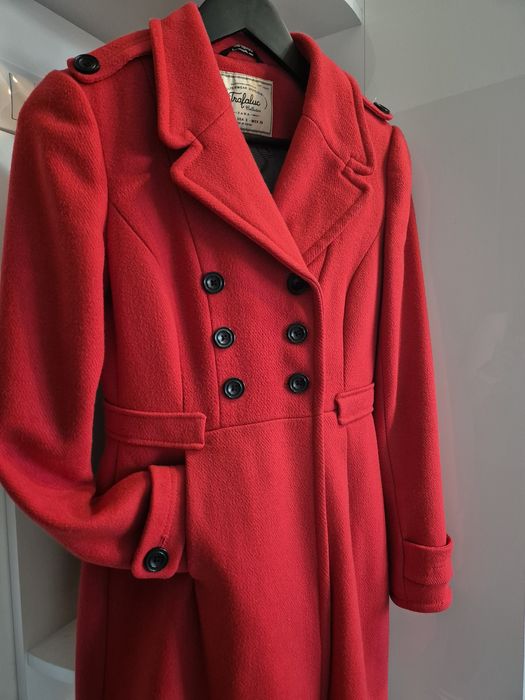 Palton Zara, S, rosu