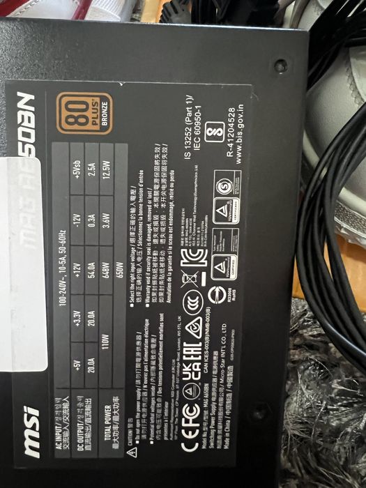 Sursa msi mag a650bn 80