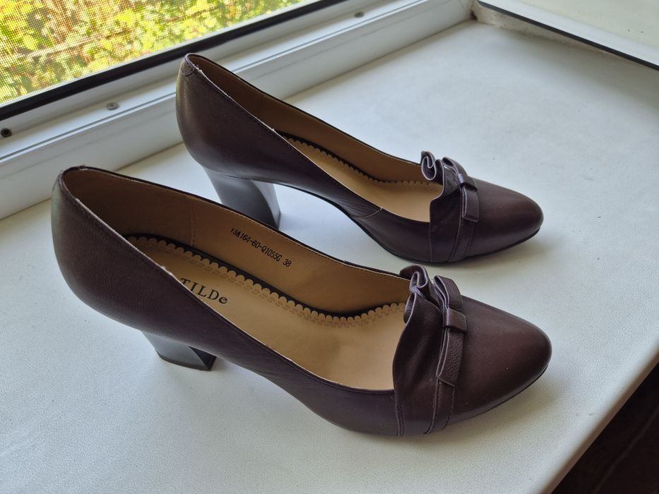 Обувь из чистой кожи