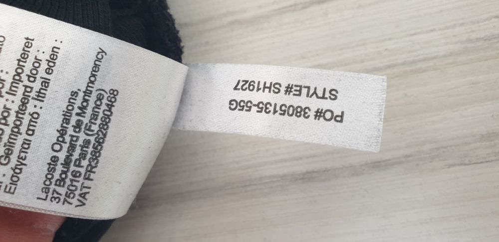 Lacoste Classic Fit  / 8 - 3XL НОВО! ОРИГИНАЛ! Мъжка Блуза с 3/4 Цип